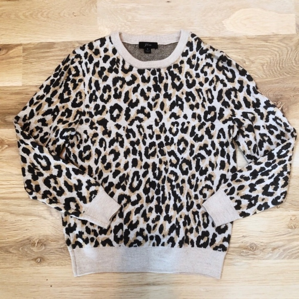 J Crew Leopard Sweater